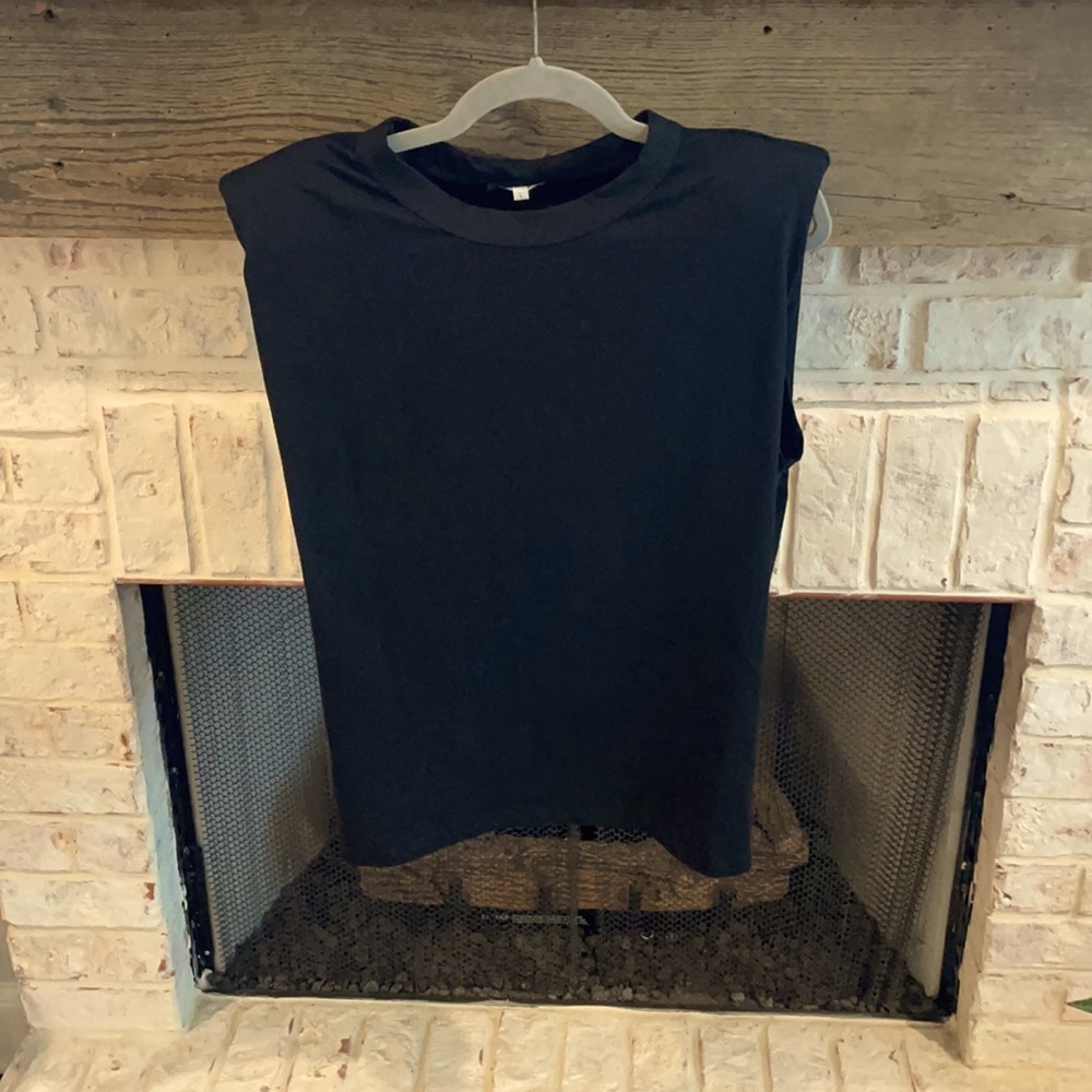 NWT Large Black sleeveless t-shirt